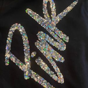 Black and silver bling VS PINK hooded jacket